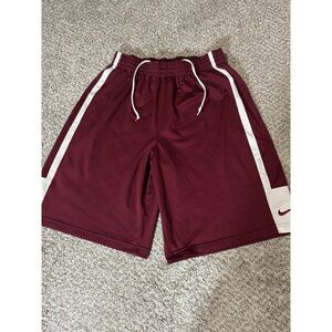 Nike Dri-FIT Shorts Mens Large Red White Basketball Training Athletic Gym
